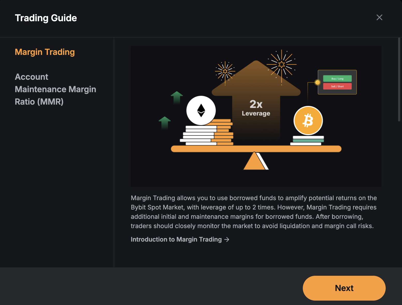 Guide Bybit sur le margin trading